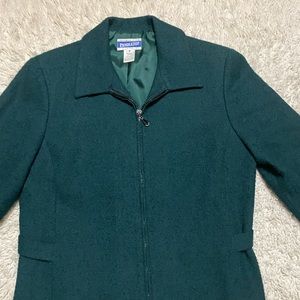 Pendleton blazer jacket Womens classic size 10 green color
